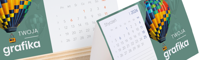 Kalendarze biurkowe miesięczne