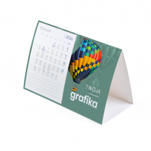kalendarz biurkowy BUDKA wizualizacja