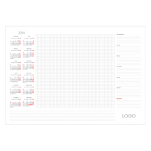 Kalendarz BIUWAR BW 01 czerwony