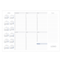 Kalendarz BIUWAR BW 02 granatowy